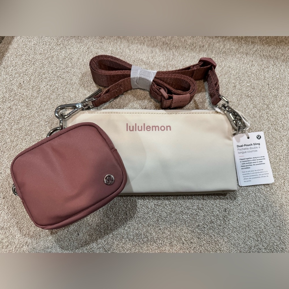 NWT Lululemon Dual Pouch Sling SCHI/LTIV/PKHZ